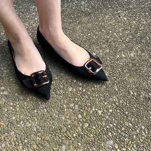 Black sam edleman flats size 8